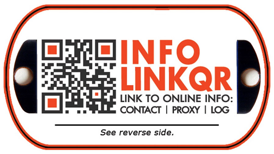 InfoLinkQR TagAlong Tag Front Product Image